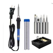 This soldering iron kit from tabiger is perfect for diy enthusiasts, beginning solderers, and hobbyists. Soldering Iron Kit Electrical Welding Tool Gun Set Solder Station 60w 110v