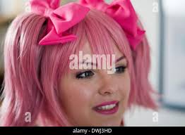 Hanover, Germany. 05th Mar, 2014. Julia Plaster (L-R) as Syo Kurusu, Julia  Moeller as Sailor Neptun and Saskia Raer as Madoka Magica pose in Hanover,  Germany, 05 March 2014. The costume fans