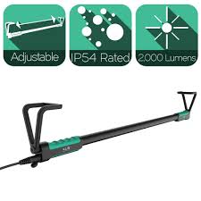 Advanced Lighting Systems 2 000 Lumens Rechargeable Led Extendable Under Hood Detachable Work Light With Removable Powe In 2020 Portable Car Lift Work Lights Car Lifts