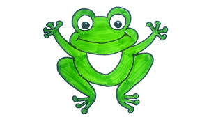 Easy how to draw a frog tutorial. Cartoon Frog Drawing How To Draw A Cartoon Frog Easy Step By Step Drawing For Kids Youtube