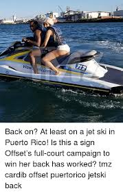 Wow Skicam Back On At Least On A Jet Ski In Puerto Rico Is This A Sign Offset S Full Court Campaign To Win Her Back Has Worked Tmz Cardib Offset Puertorico Jetski Back