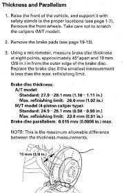 59 Bright Brake Pad Thickness Chart