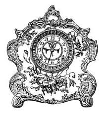 Vintage Clock Clip Art Black And White Graphics Old Fashioned Clock Image Victorian Mantle Clock Antique Porcelain Clo Clip Art Vintage Vintage Clock Clock