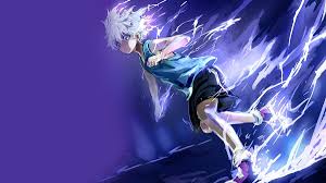 Anime boy cartoon lightning manga. Blue Lightning Anime Boy