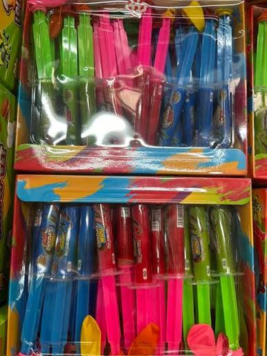 AVAILABLE AT ALL STORES: Injection Choc Candy - chocolate cream with a  balloon 30s = R55 or R2 each
