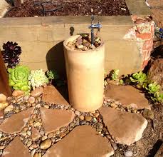 It can be a great deco for any garden and the sound of water will leave even the most stressed one. Pin By Dh Stoddard On I Did It Projects I Ve Actually Completed Outdoor Drinking Fountain Fountains Backyard Drinking Fountain