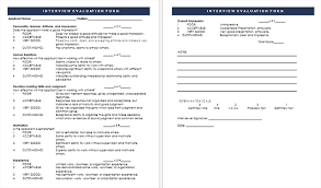 Job promotion interview may seem like a formality. 15 Interview Evaluation Form Templates For Manager Candidate Etc