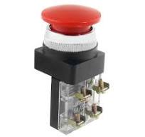 600V 6A 38mm Sign Mushroom Momentary Push Button Switch Non Lock 1 NO NC