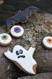 Halloween Cookies Eyeballs Ghost Beautifully Hand Iced Biscuits Juliet Stallwood Cakes Biscuits Biscoitos Decorados Biscoitos