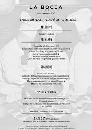 Gastronomia En Zaragoza Menu Del Dia Disfruta De Los Sabores Del Mediterraneo Restaurante La Bocca Mediterranean Del Menu Del Dia Restaurantes Gastronomia