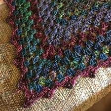 Detail Of The Picot Edging On My First Half Granny Square Shawl Edging Pattern From Nina76 On Ravelry Handdy Crochet Edging Patterns Crochet Edging Crochet