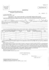 Certificatul de atestare fiscală se eliberează pe baza datelor cuprinse în evidența creanțelor fiscale a organului fiscal central in certificatul de atestare fiscală se înscriu orice alte mențiuni cu privire la situația fiscală a contribuabilului/ plătitorului, prevăzute. Documente Utile Taxe Èi Impozite Primaria Feldioara