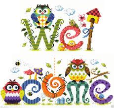With over 200 designs, you'll find something here that is perfect for your next cross stitch project. Owl Welcome Counted Cross Stitch Pattern Leaflet Soda So G64 Cross Stitch Cross Stitch Patterns Cross Stitch Owl