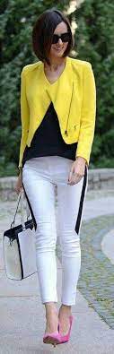 Saco Amarillo Moda Ropa Ropa Casual
