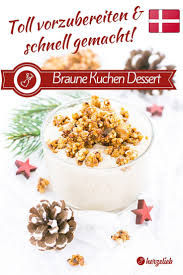Braune Kuchen Dessert Aus Danemark Brunkageparfait Med Krokantdrys Herzelieb Rezept Rezepte Dessert Danische Rezepte