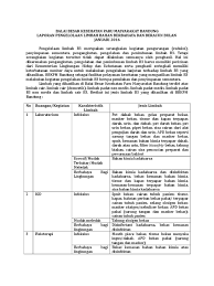 Contoh laporan limbah b3 triwulan. Laporan Pengelolaan Limbah B3