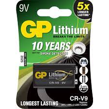 Provides protection from two hazards fire and co in one unit with 10year sealed lithium battery backup.sealedin lithium battery backup no battery replacement required over the 10 year life of the alarm. Gp Cr9vc1 9v Lithium Battery 10 Year Smoke Alarm Life Radio Parts Electronics Components