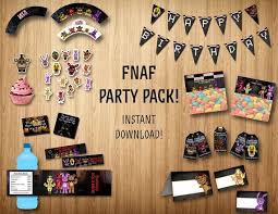Five Nights At Freddy S Party Pack Fnaf Party Bundle Fnaf Party Supplies Fnaf Party Decor 6th Birthday Parties Party Packs Party Bundles