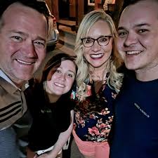 Fun night celebrating Sydney Veum Handley 's birthday!! We are ao lucky to  have this brilliant, driven, beautiful woman as our daughter- in-law! Happy  birthday! Love you, Sydney! @just_squidney @fozclimbs  @chris.handley_remax.advplus
