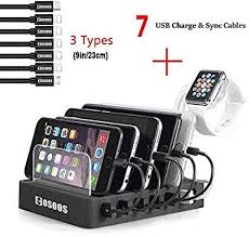 Iphone Ul Certified Kindle Black Tablet Ipad Multi Usb Charger Station For Multiple Devices Unitek Fast Charging Station With Quick Charge 3 0 Chargers Accessories Urbytus Com