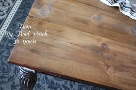 Diy Wood Plank Table Top Reveal Diy Table Top Plank Table Wood Planks