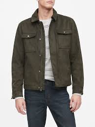 Vegan Suede Trucker Jacket Banana Republic Trucker Jacket Vegan Suede Imitation Suede