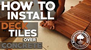 Dreaming of making over your patio? How To Install Deck Tiles Over Concrete Youtube