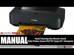 Berikut cara reset canon ip 2770 dengan menggunakan software, diantaranya sebagai berikut : Cara Head Cleaning Dan Nozzle Check Manual Pada Printer Canon Ip2770 Tanpa Pc Komputer Youtube