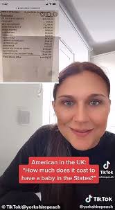 American woman in the UK shows how expensive it is to give birth in USA  with $70,000 hospital bill