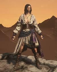 The gold embellishments betray a faint residue of magic, but this clothing was never intended for battle. Rybhcai 1dx6qm