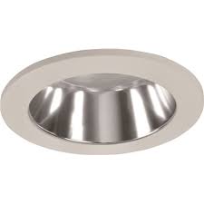 Reflector trims are similar to baffle trims except they have a smooth surface inside. Monument Part R103c Monument Recessed Lighting Universal 4 In Alzak Baffle Chrome Reflector With White Trim Ring Trim Home Depot Pro
