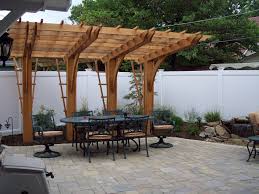 Cantilever Pergola Over Unilock Paver Patio Outdoor Pergola Backyard Pergola Pergola Patio
