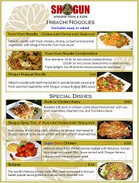 Maybe you would like to learn more about one of these? Shogun Japanese Steak Sushi Menu In Murray Kentucky Usa