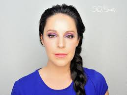 Queen Elsa from Frozen makeup and hairstyle