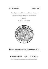 Pdf Marginal Q Tobin S Q Cash Flow And Investment