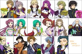 Code Geass Carline Le Britannia Charles Di Britannia Clovis La Britannia Cornelia Li Britannia Euphemia Li Britannia Guinevere Su Britannia Jeremiah Gottwald Lelouch Lamperouge Marianne Vi Britannia Nunnally Lamperouge Odysseus Eu Britannia The third prince of the holy britannian empire and former viceroy of area 11. code geass carline le britannia charles
