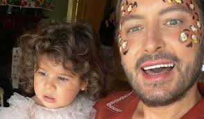 Brian Dowling and Arthur celebrate Blake's second birthday