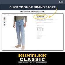 Rustler Classic Mens Classic Regular Fit Jean At Amazon