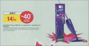 The mop is narrow and will get into tight areas. Bon Plan Balai Spray Swiffer Wetjet Chez Intermarche 25 09 Au 30 09 Catalogues Promos Bons Plans Economisez Anti Crise Fr