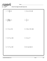 Algebra worksheet — section 10.5 factoring polynomials of the form +bx+c with gcfs factor completely name block — 1201+8 — 5a2 + 4 a a 4y3 10. Single Variable Equation Worksheet 14 Worksheets