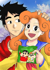 Shinchan And Himawari Crayon Shinchan Grown Up By Letsuteuku Sinchan Cartoon Cute Cartoon Drawings Cute Cartoon Wallpapers