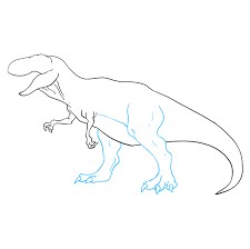 Faber castell pitt artist pensblack. How To Draw A Tyrannosaurus Rex Really Easy Drawing Tutorial