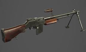 The bar was designed to be carried by soldiers that were moving. Artstation Browning Automatic Rifle M1918 Nikita Parshin