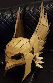 Hawkman Mask Diy Cardboard Helmet Kit Thor Bird Man Cardboard Costume Cardboard Mask Cardboard Art