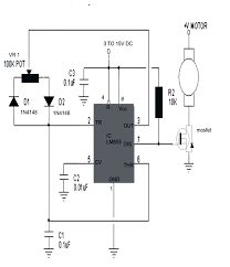 3 Simple Dc Motor Speed Controller Circuits Explained Circuit Projects Circuit Diagram Sine Wave
