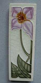 Rar Farbvariante Jugendstil Fliese Kachel Art Nouveau Tile Drittelfliese Mugeln Art Nouveau Tiles Art Nouveau Decor Art Nouveau Design