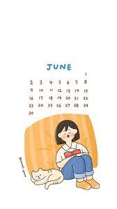 35 Best Printable June 2020 Calendars You Can Get For Free Onedesblog Cute Cartoon Wallpapers Wallpaper Iphone Cute Cute Pastel Wallpaper