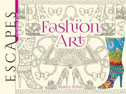 The coloring book pages are sturdy and heavy. Escapes Fashion Art Coloring Book