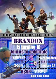 Free Printable Fortnite Happy Birthday Cards Fortnite Birthday Party Printables Birthday Party Printables Free Free Party Invitations Free Printable Birthday Invitations