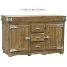 Il dispose de multiples rangements: Veritable Billot De Cuisine Grand Ilot Central De Kercoet En Acacia Massif Et Inox 67x90x147cm Cdiscount Maison